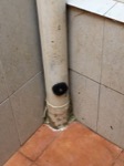 Limpieza de bajante con tapón registrable en Hospitalet de Llobregat